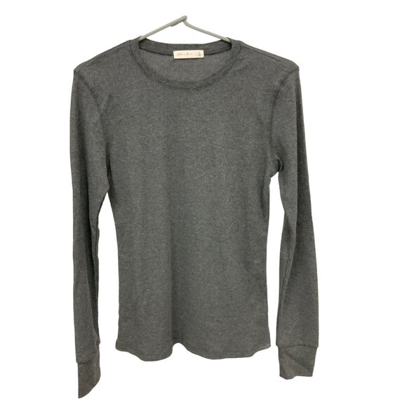 Active Basic Women's Waffle Knit Long Sleeve Crew Neck Thermal Tops - Picture 2 of 4